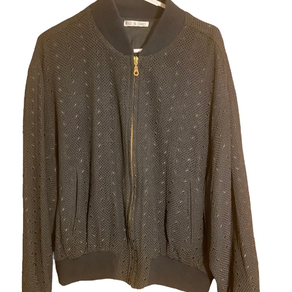 Vintage Subway Paris full zip jacket/blazer unique black